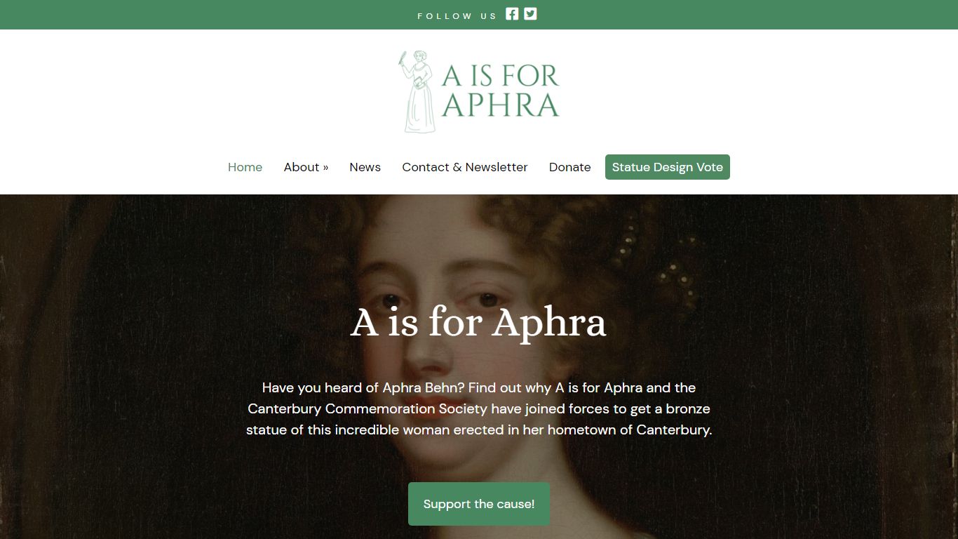 Fundraising Campaign for a Statue of Aphra Behn | A is for Aphra